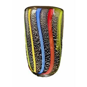 Murano styled Glass Vase By Badash Art - 7.75” Vintage